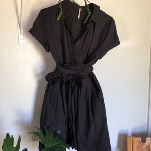 Free People black shirt dress